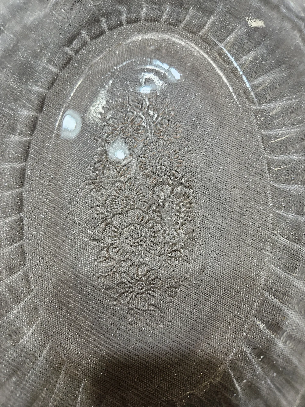 Anchor Hocking Pink Depression Glass Serving Tray with Handles